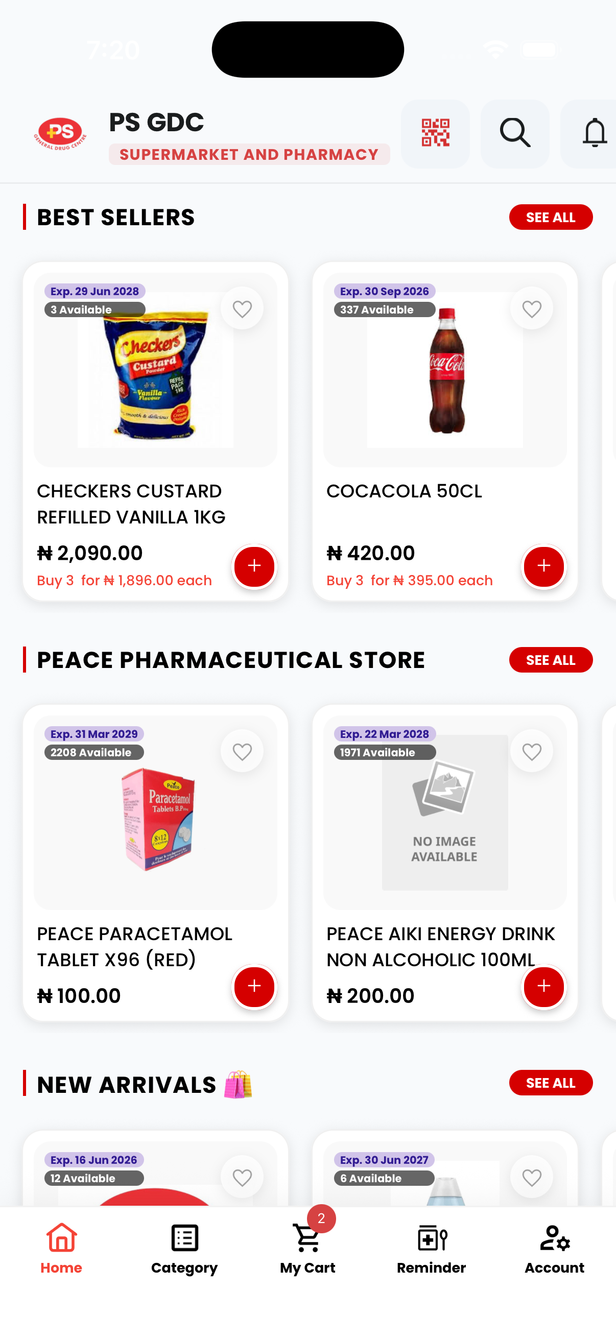 PSGDC Store Interface